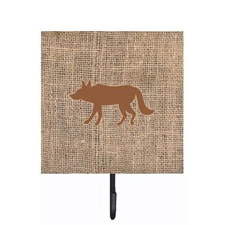 Carolines Treasures Wolf Burlap and Brown Leash Or Key Holder BB1123-BL-BN-SH4